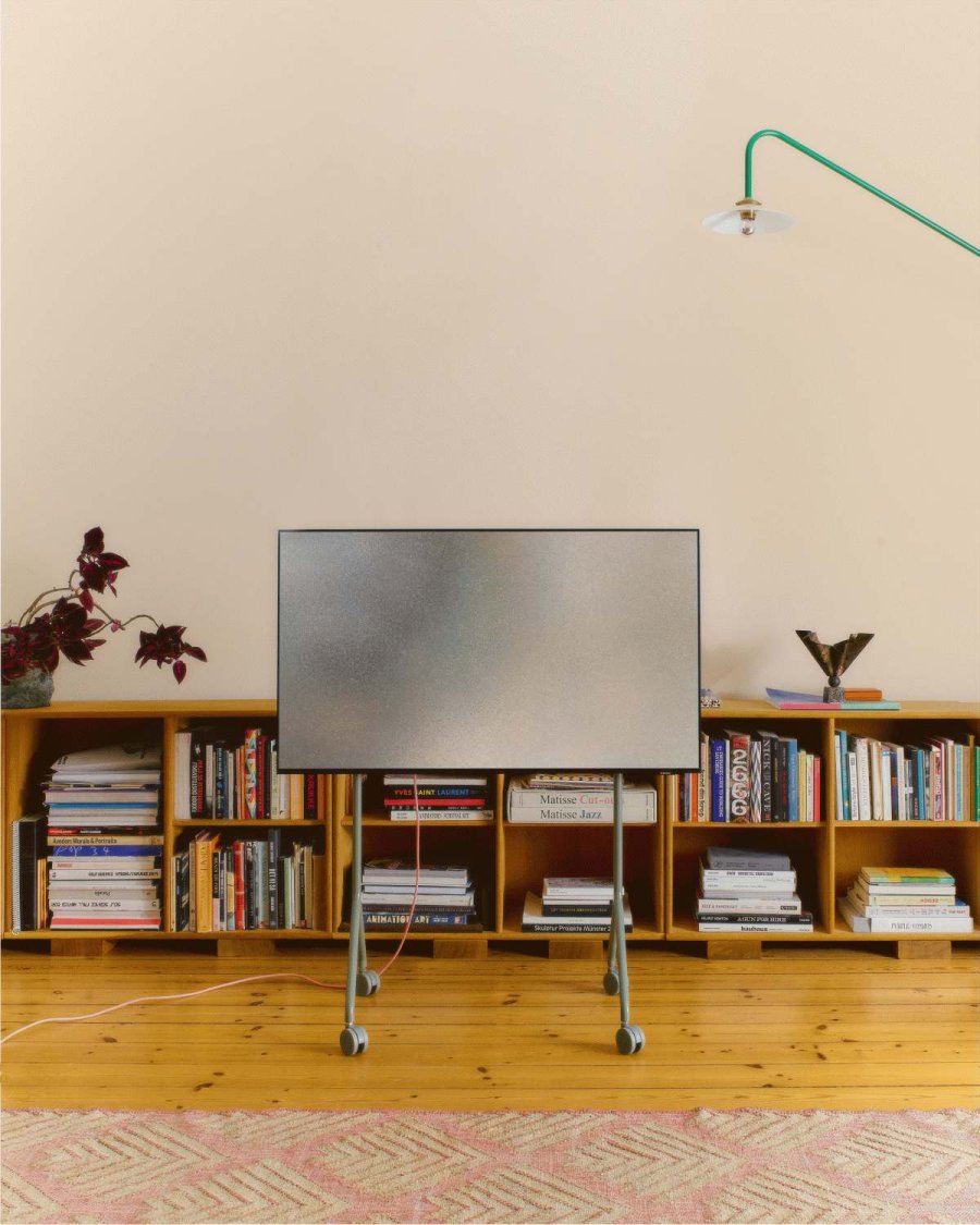 Pedestal Moon Light TV-Stander H100 cm, Mossy Green